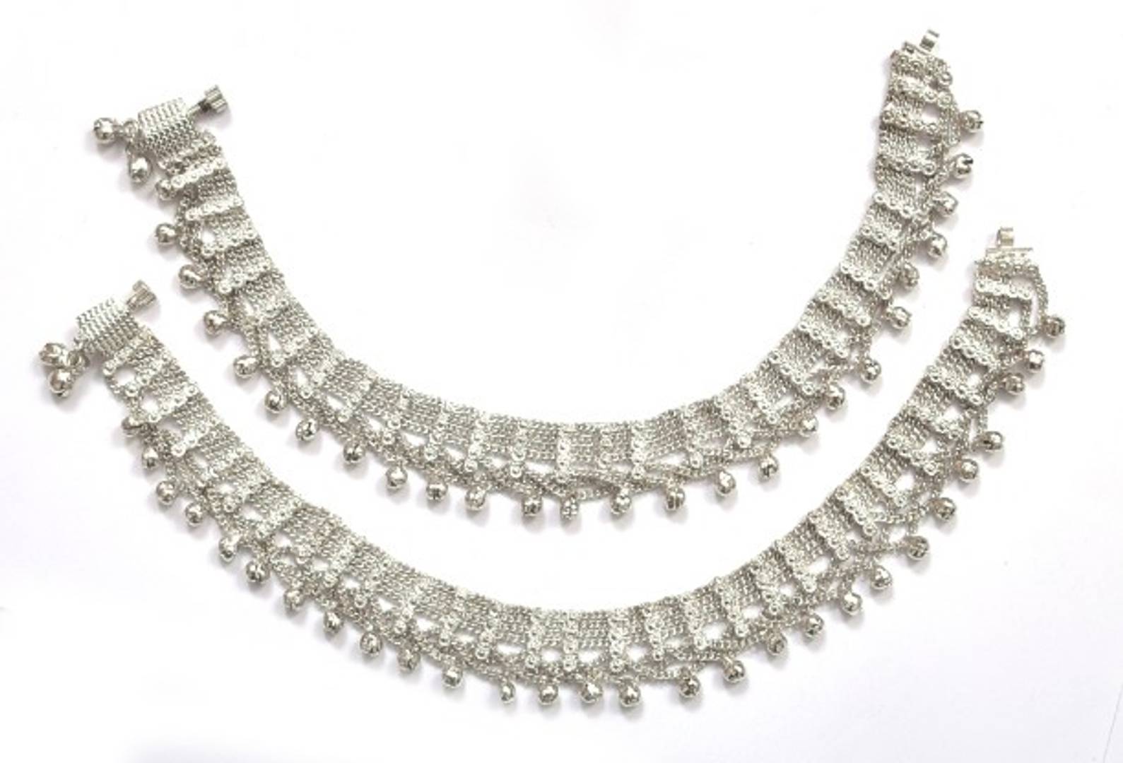 silver plated Anklets pyal for womens & girls